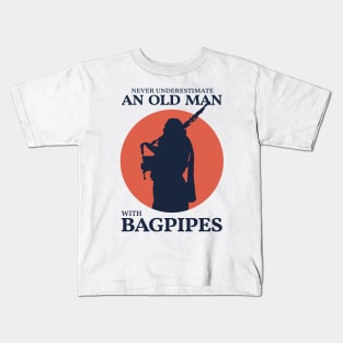 Vintage Great Scottish Highland Bagpipe Kids T-Shirt